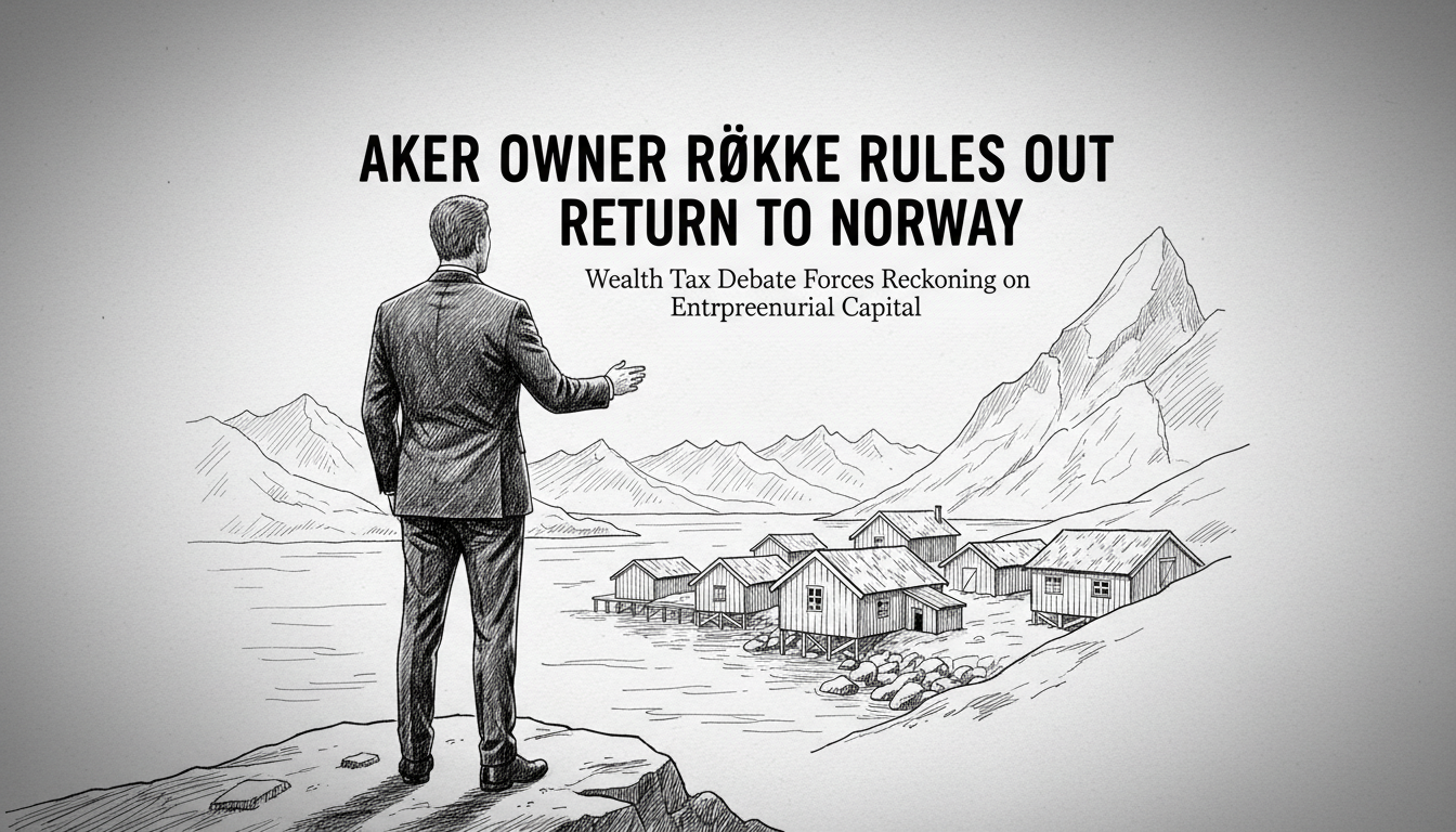 Aker Owner Røkke Rules Out Return to Norway