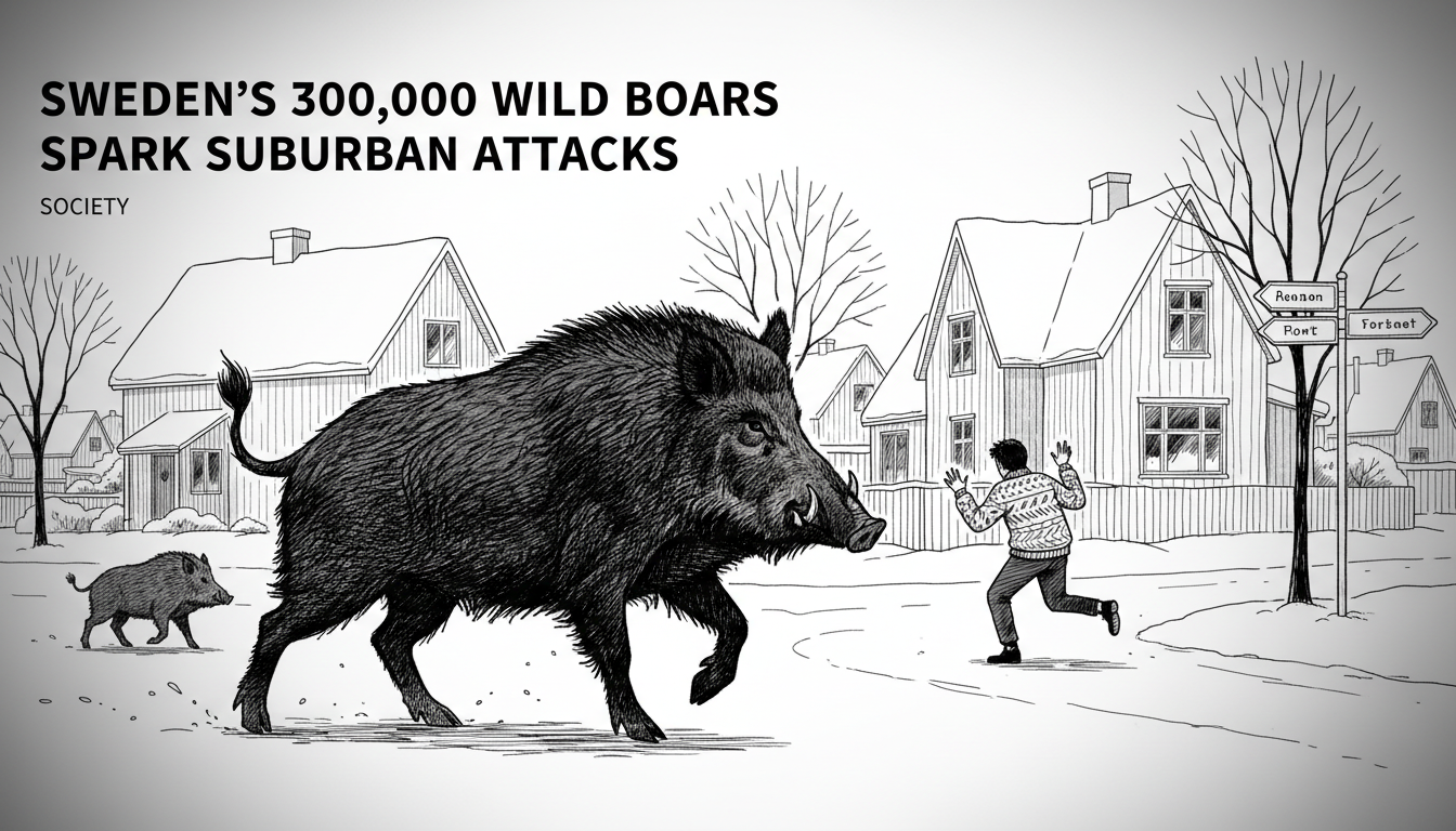 Sweden's 300,000 Wild Boars Spark Suburban Attacks
