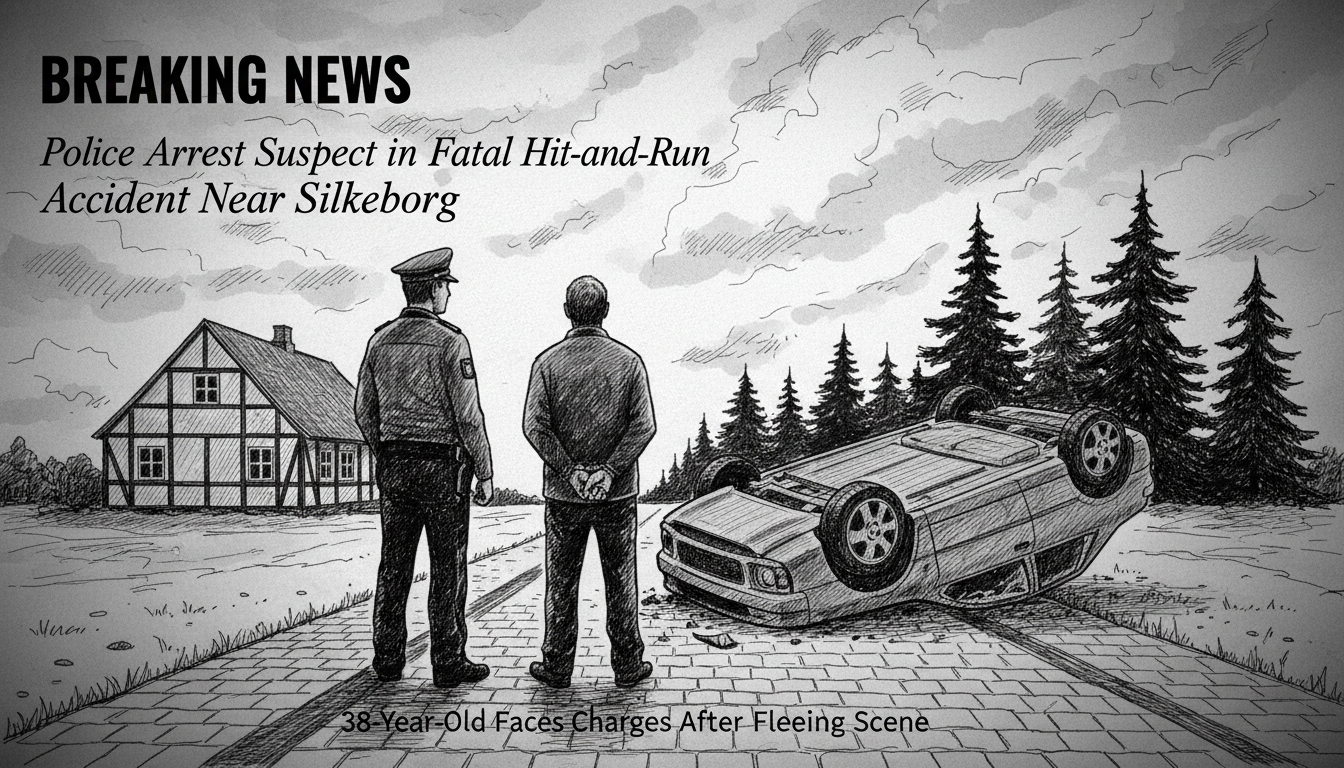 Police Arrest Suspect in Fatal Hit-and-Run Accident Near Silkeborg