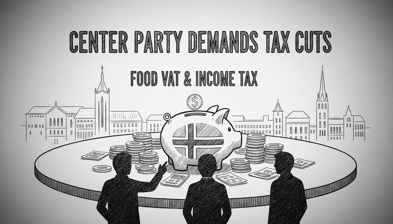 Center Party Demands Major Tax Cuts in Budget Negotiations