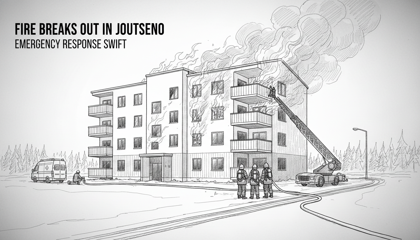 Fire Breaks Out in Joutseno Apartment Building