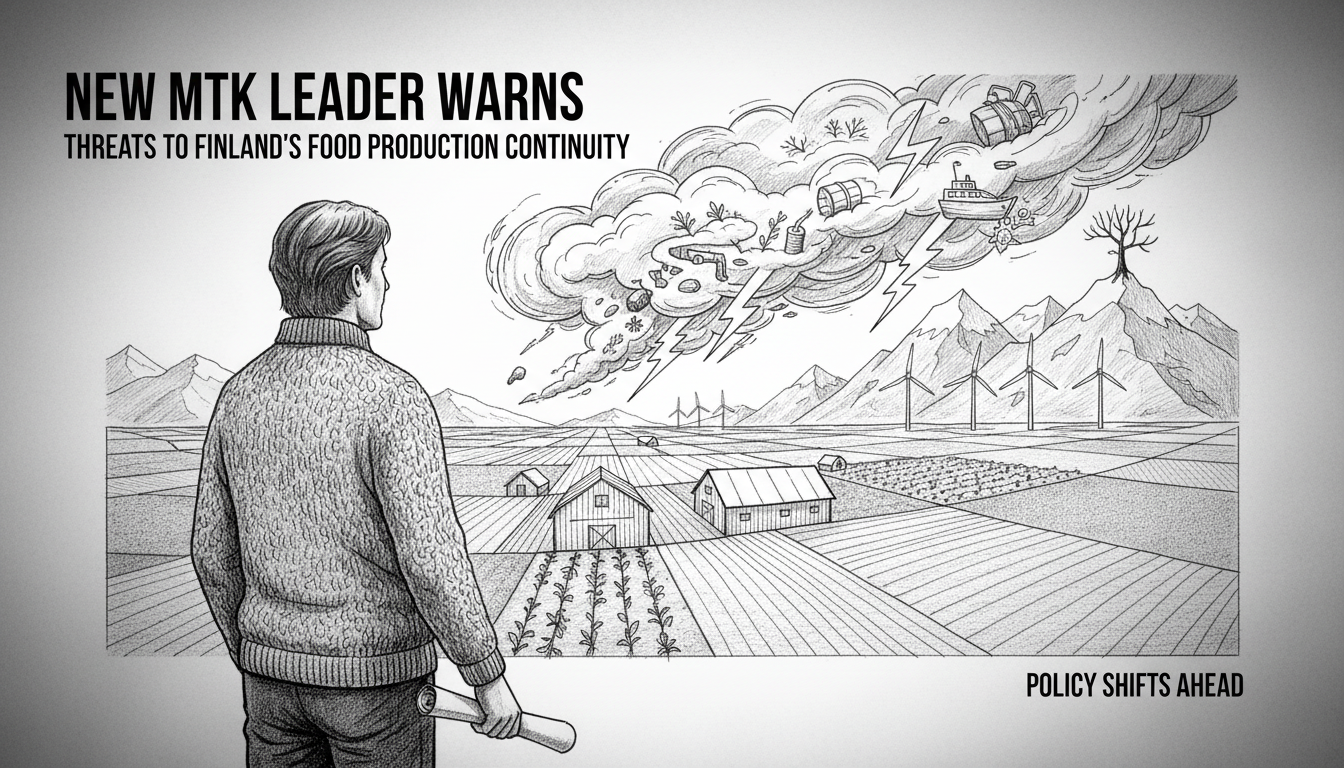 New MTK Leader Warns of Threats to Finland's Food Production Continuity