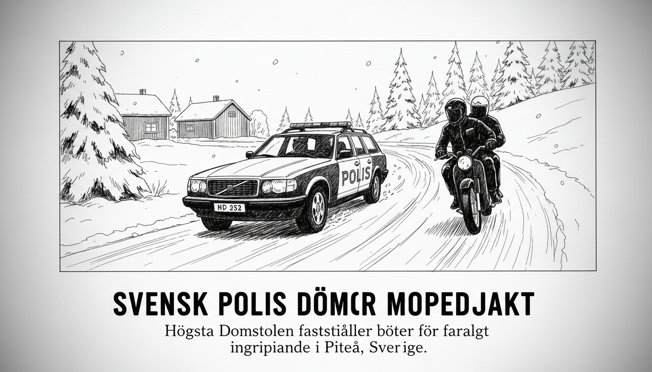 Swedish Police Officer Convicted After High-Speed Moped Chase