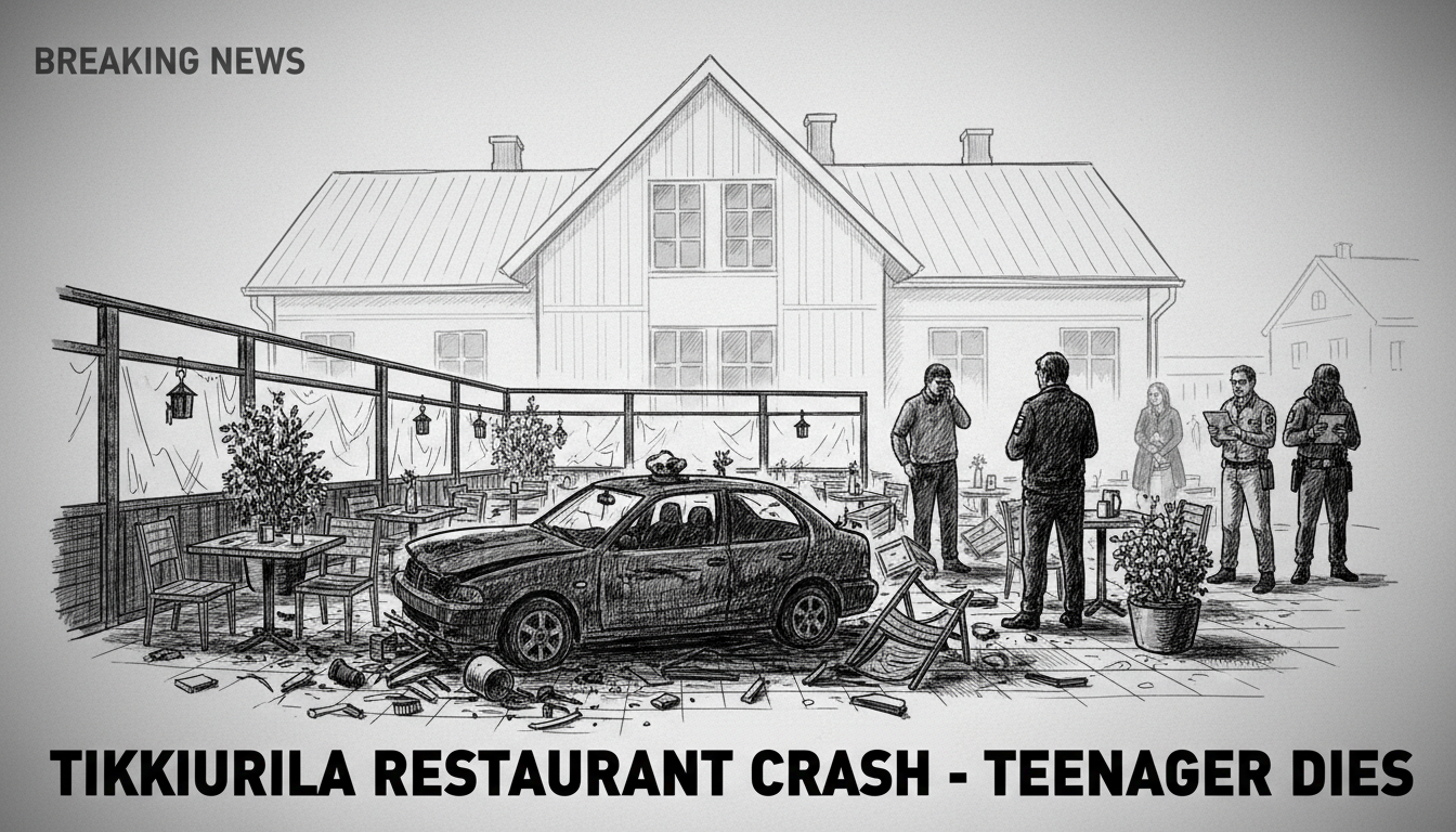 Teenager Dies in Tikkurila Restaurant Terrace Crash