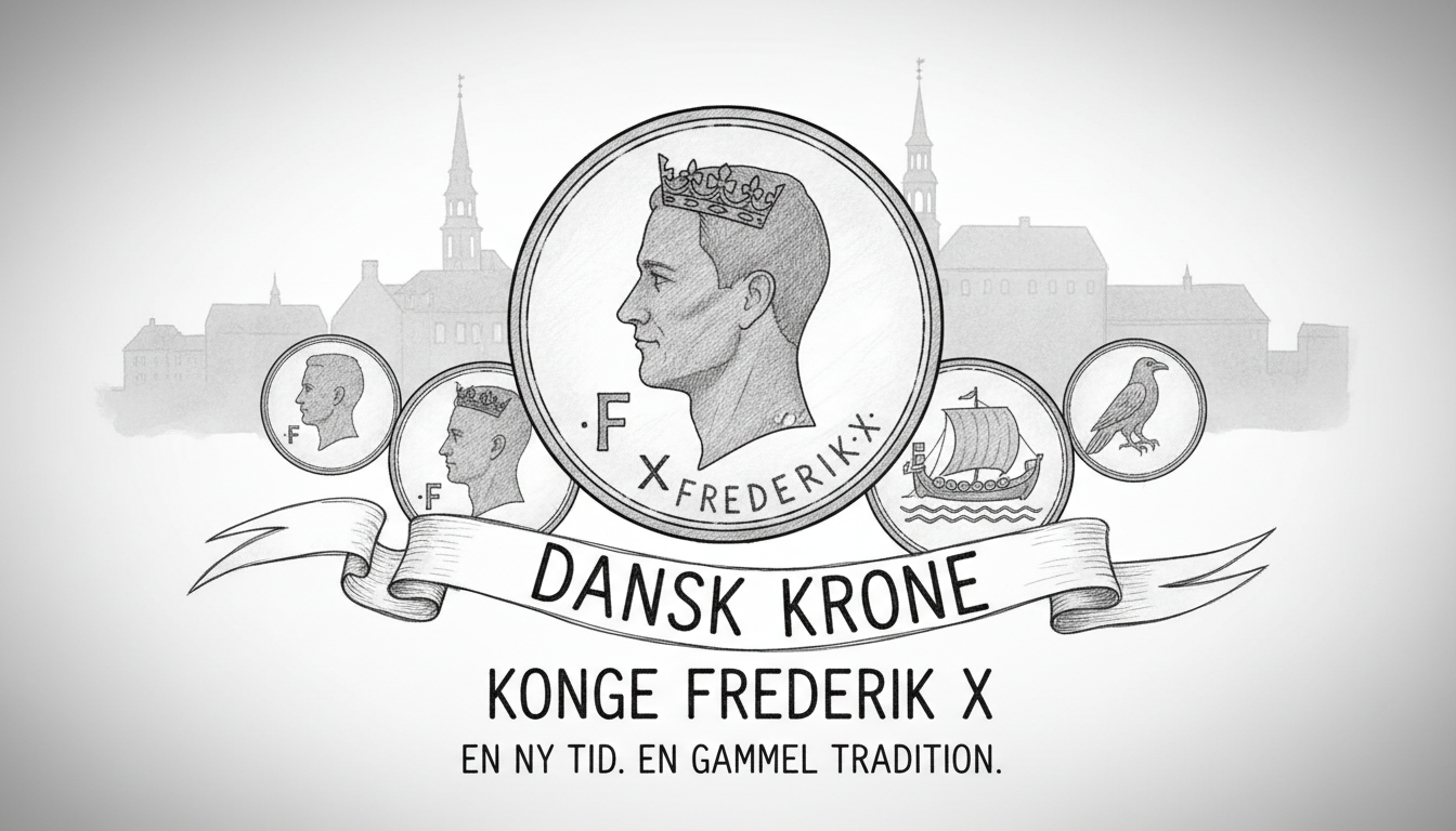 New Danish Coins Feature King Frederik, Continuing Royal Monetary Tradition