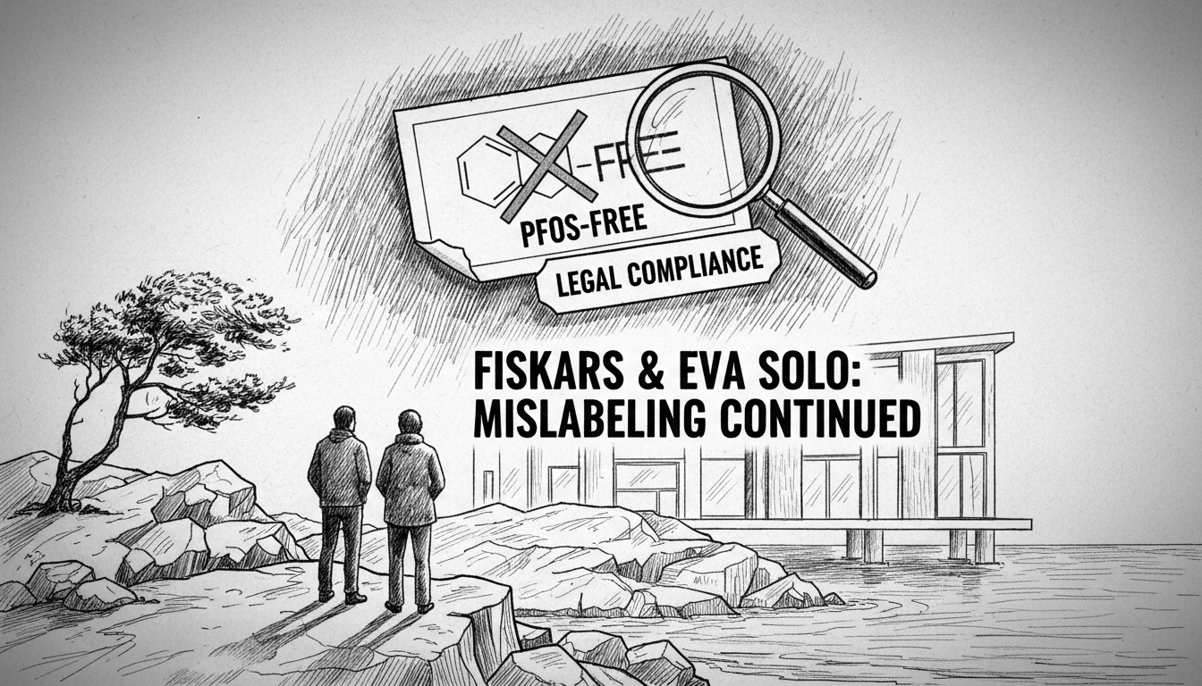 Fiskars and Eva Solo Repeated PFOS Mislabeling on Stickers