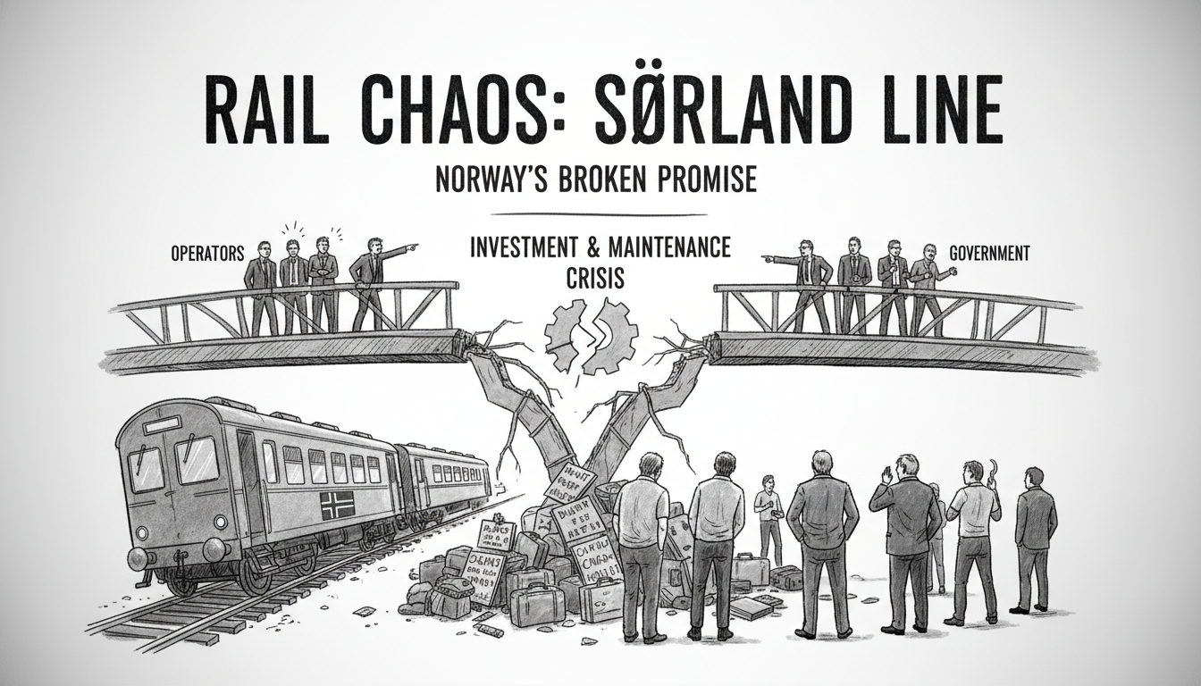 Rail Chaos on Norway's Sørland Line Sparks Political Blame Game