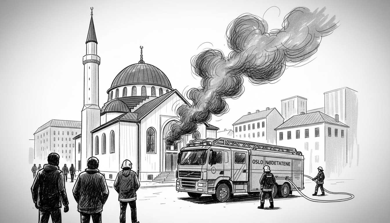 Smoke Incident at Oslo Mosque Prompts Evacuation, Emergency Response
