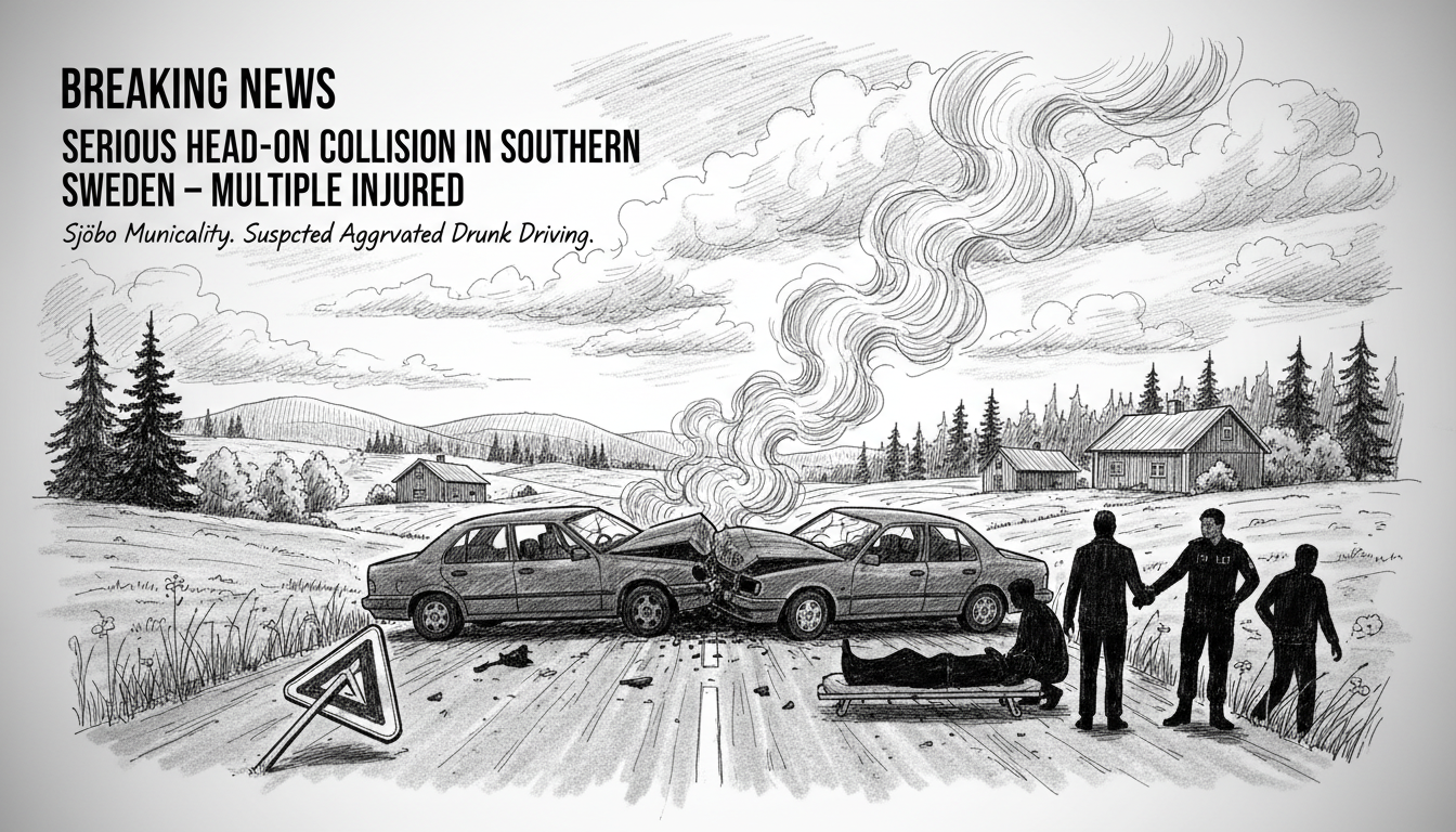 Serious Head-On Collision in Southern Sweden Leaves Multiple Injured