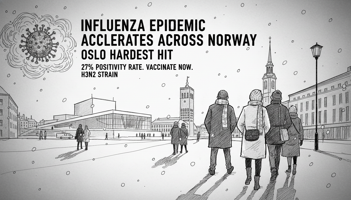 Influenza Epidemic Accelerates Across Norway, Oslo Hardest Hit