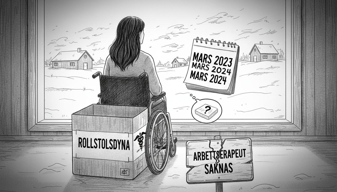 Swedish woman waits one year for wheelchair cushion