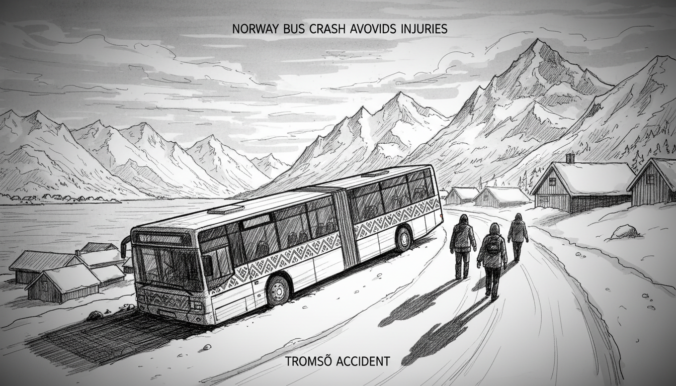Norway Bus Crash Avoids Injuries: Tromsø Accident
