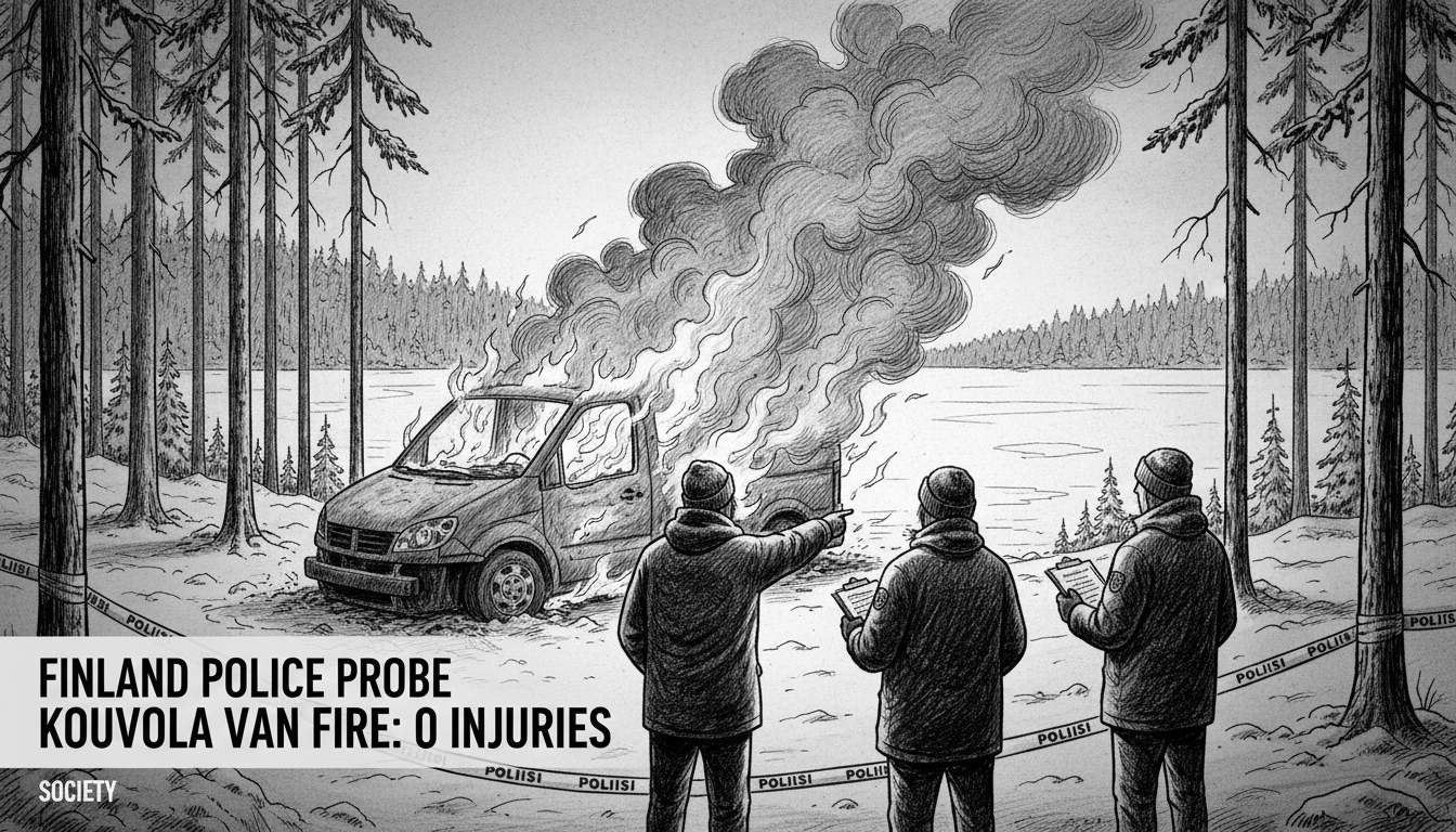 Finland Police Probe Kouvola Van Fire: 0 Injuries
