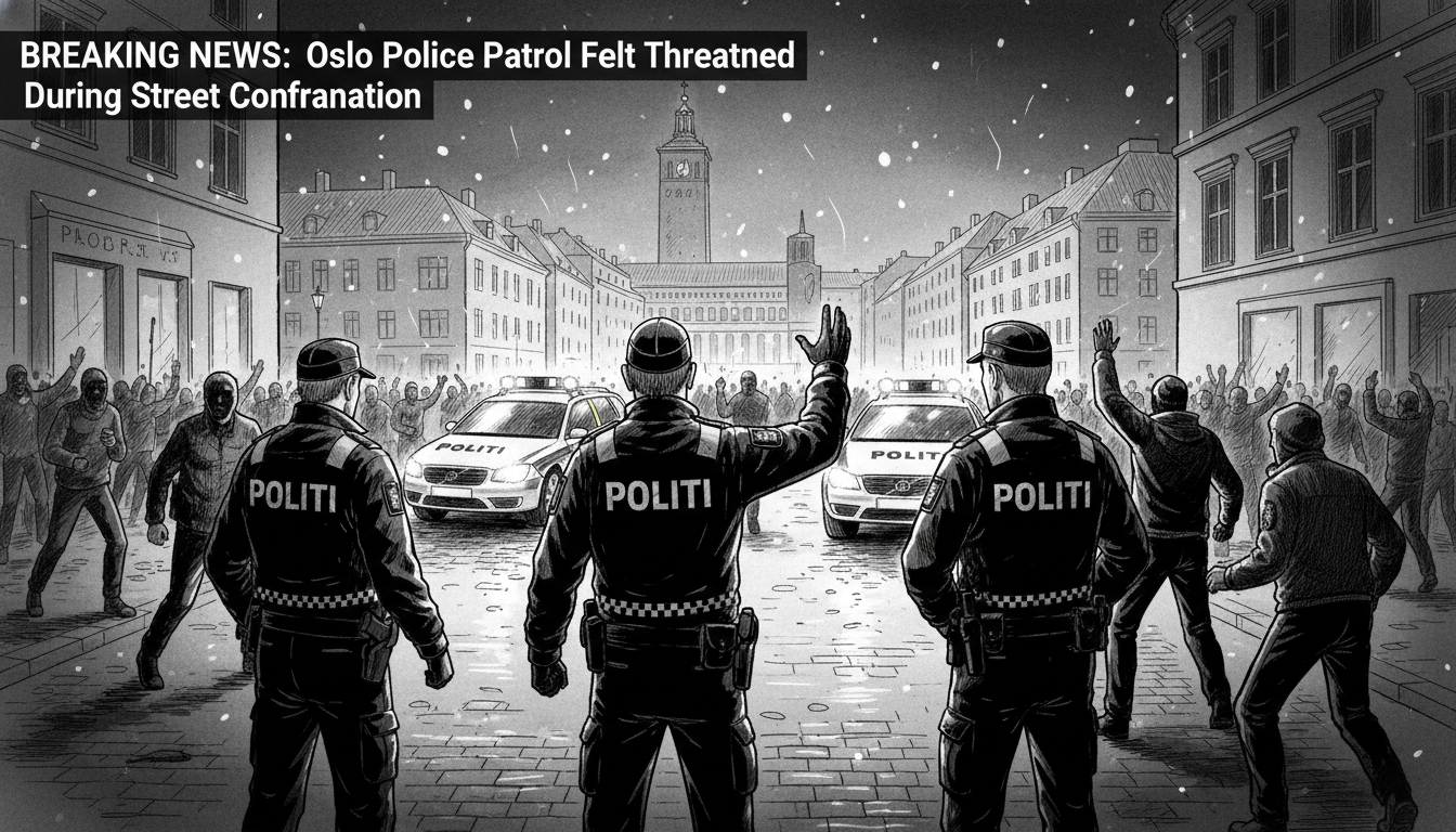 Oslo Police Patrol Felt Threatened During Street Confrontation