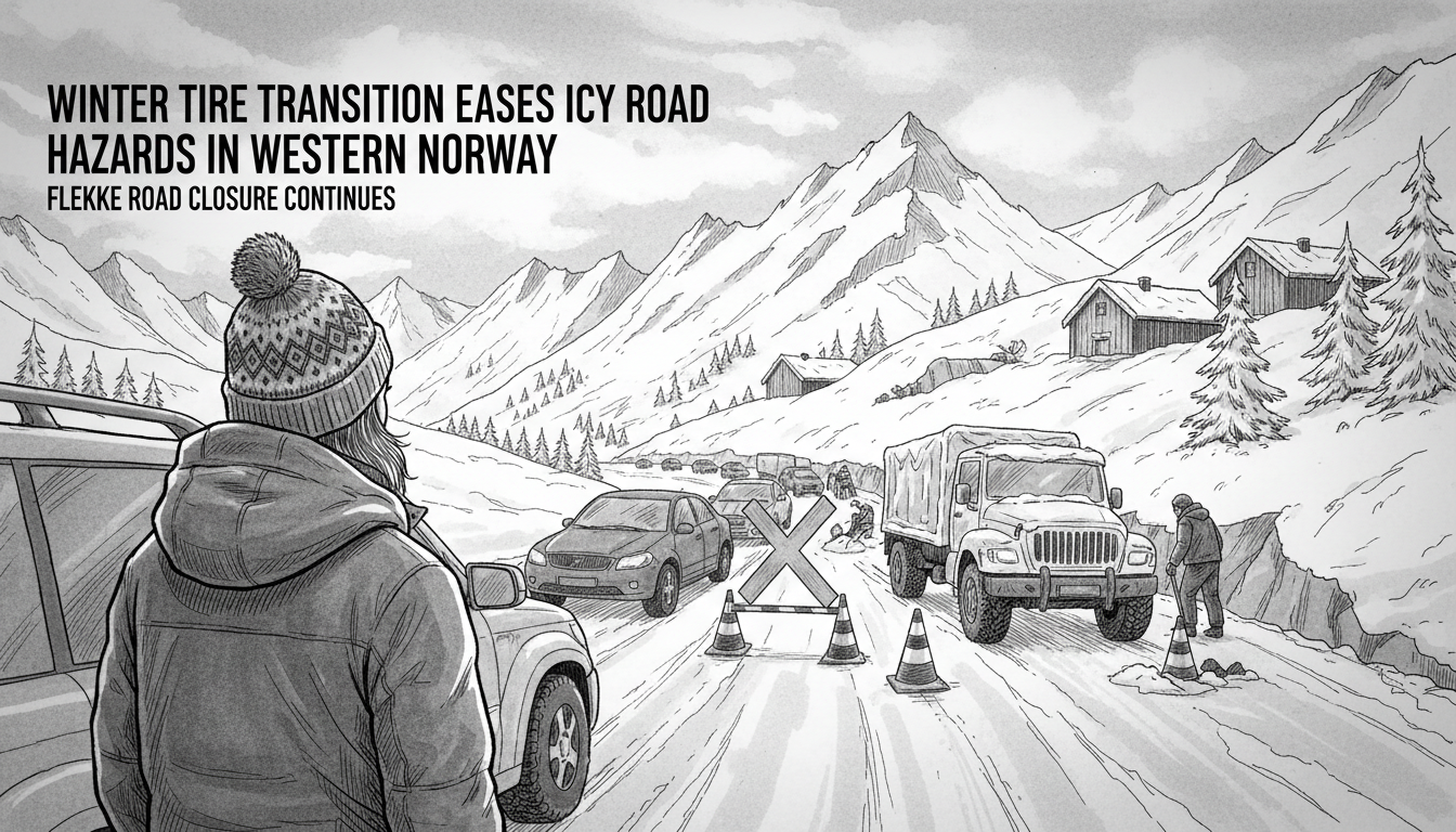 Winter Tire Transition Eases Icy Road Hazards in Western Norway