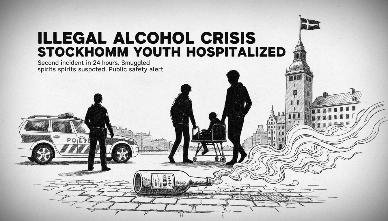 Stockholm youth hospitalized after illegal alcohol incident