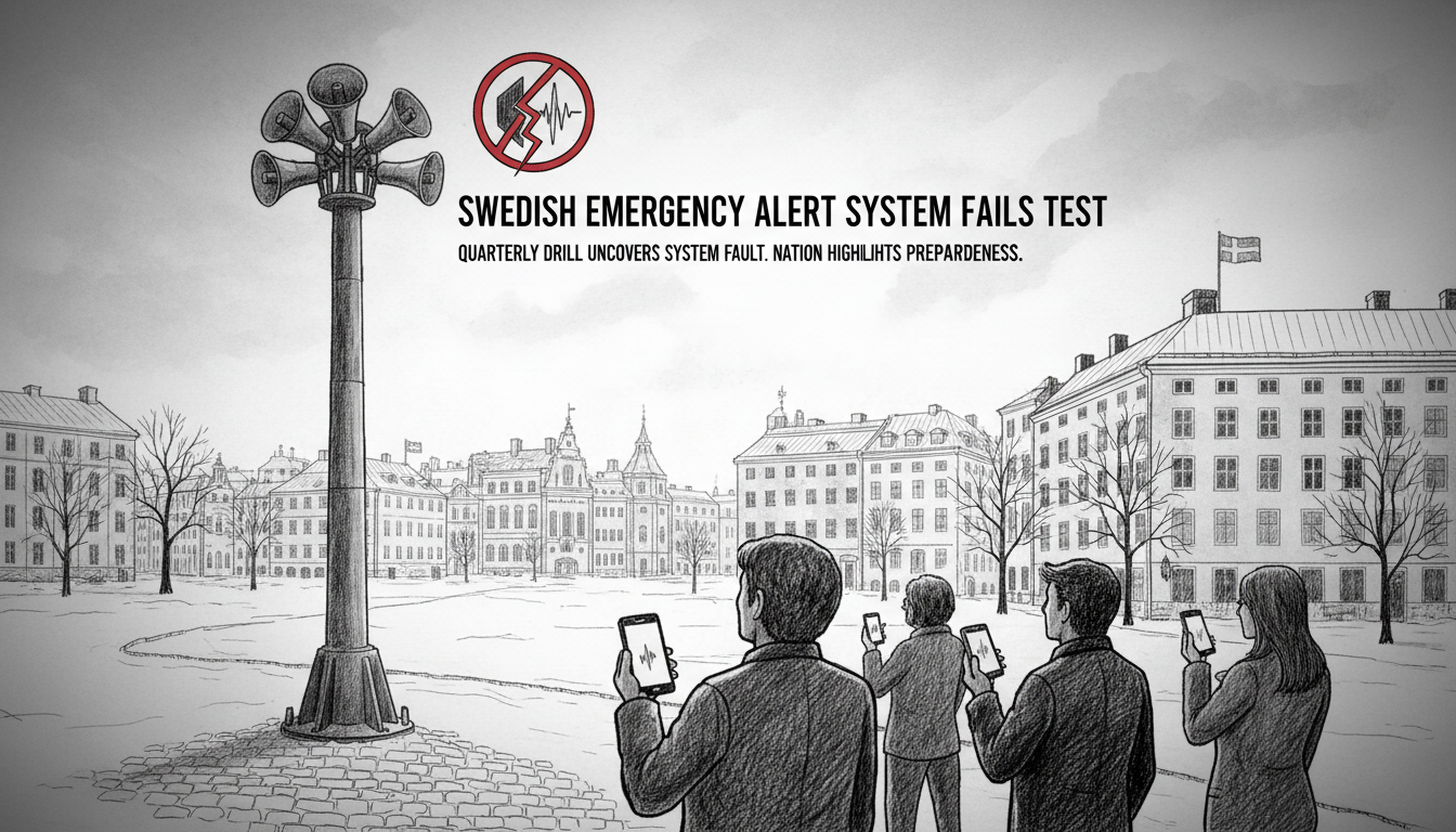 Swedish Emergency Alert System Fails During Quarterly Test