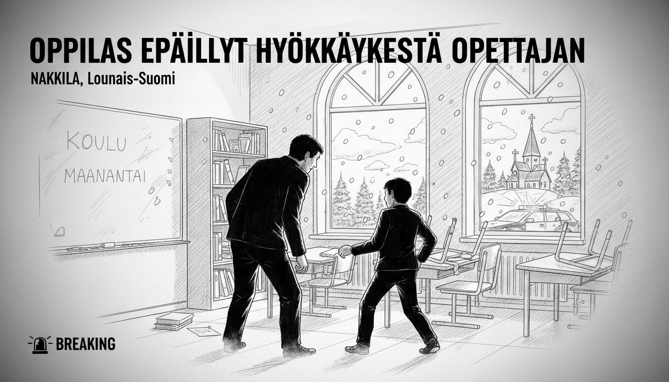 Student Suspected of Assaulting Teacher in Southwest Finland