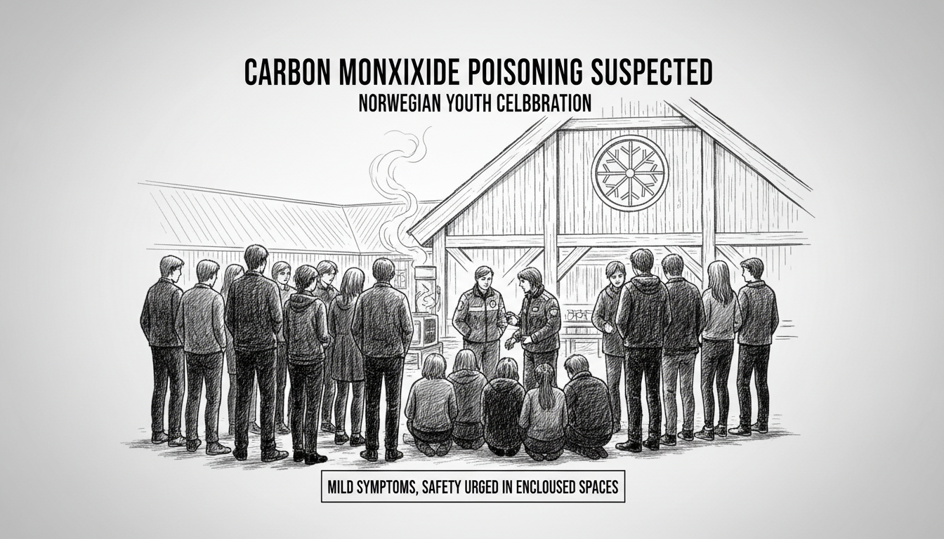 Carbon Monoxide Poisoning Suspected at Norwegian Youth Celebration