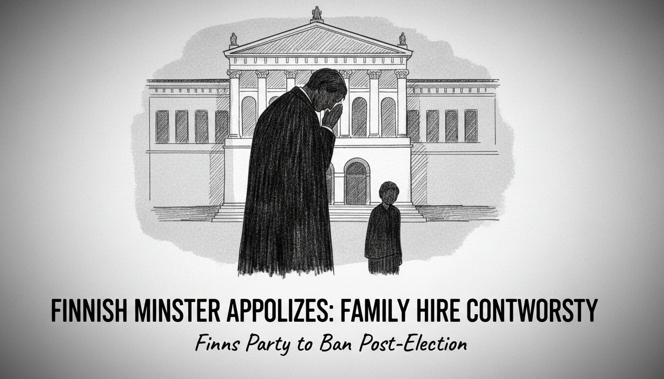 Finnish Minister Apologizes in Family Hiring Controversy