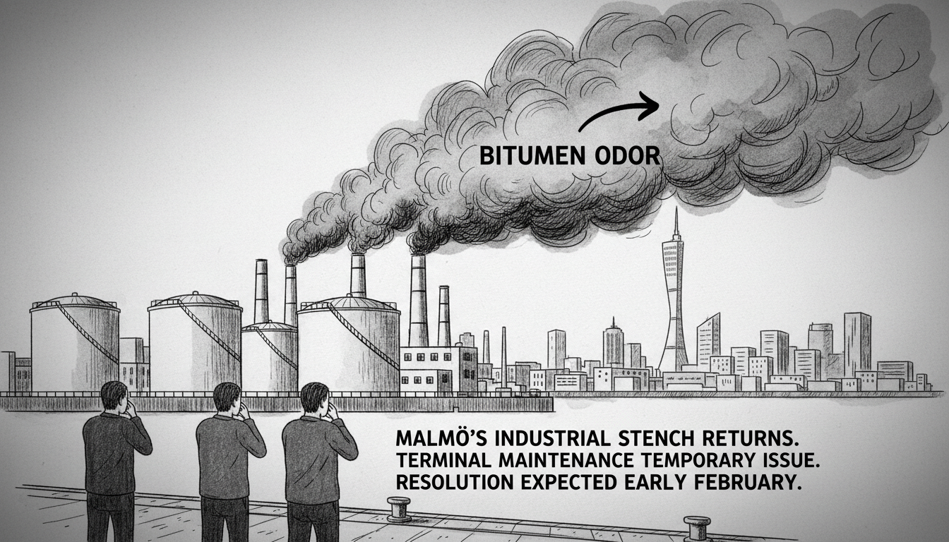Malmö's Industrial Odor Returns During Terminal Maintenance