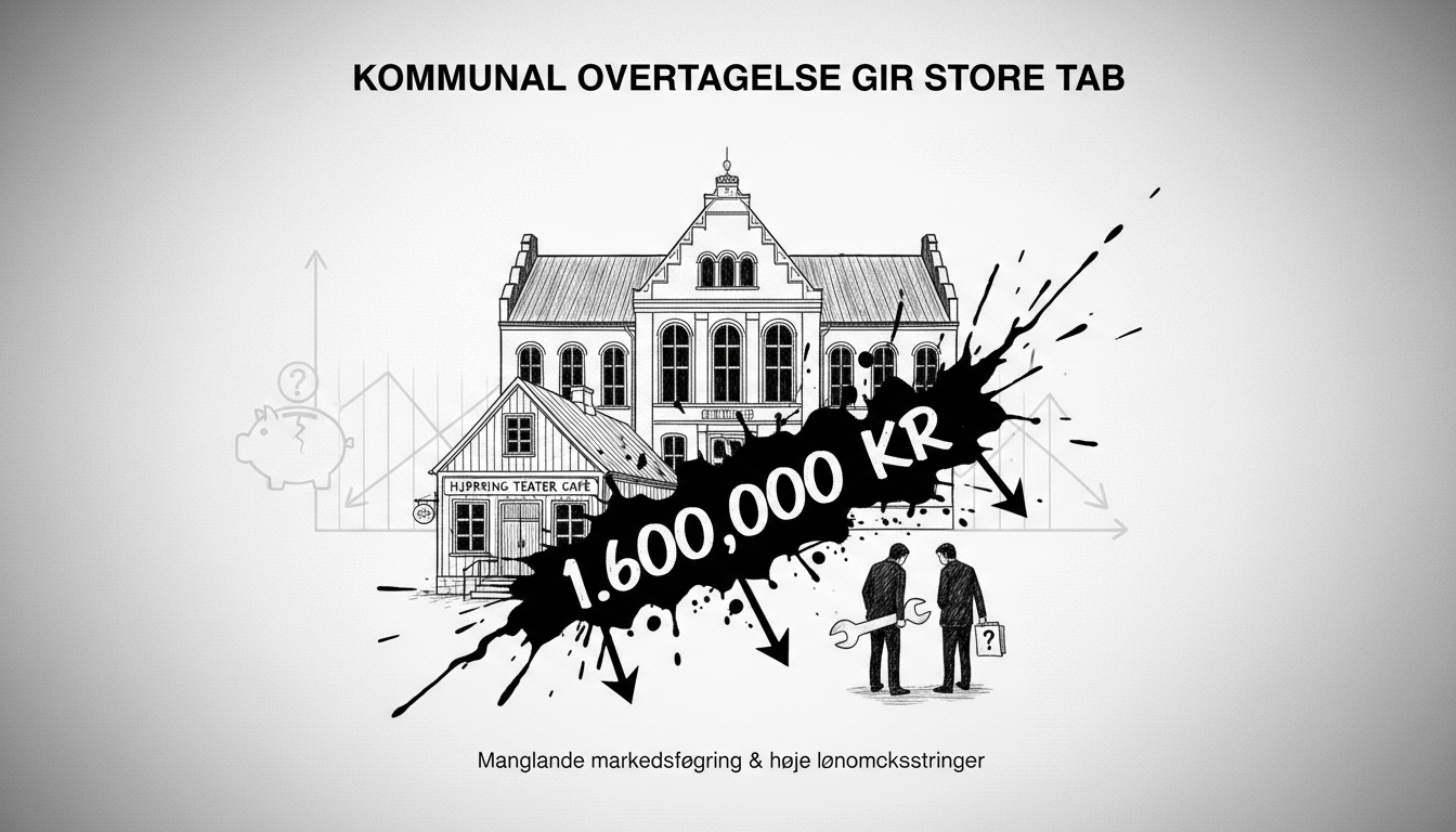 Municipal Takeover Leads to Major Losses at Hjørring Theater Café