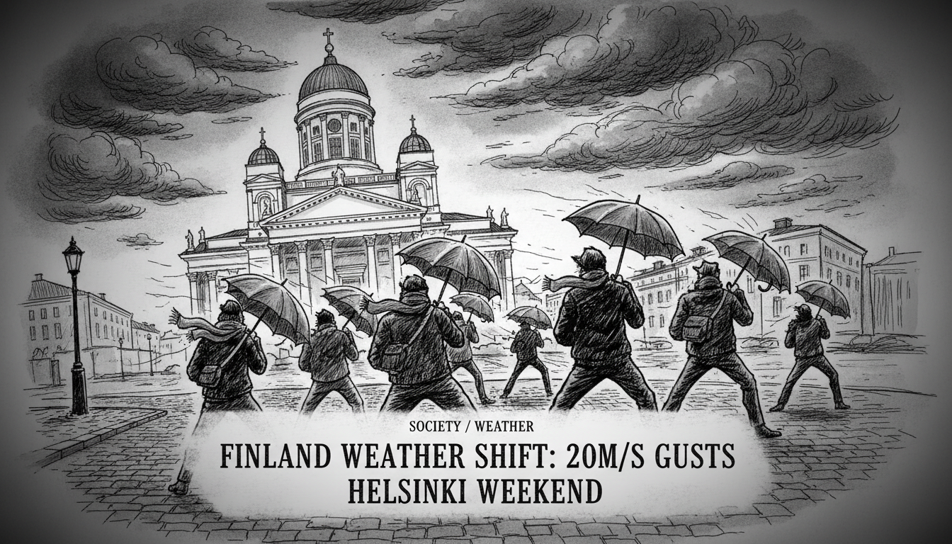 Finland Weather Shift: 20m/s Gusts Target Helsinki Weekend