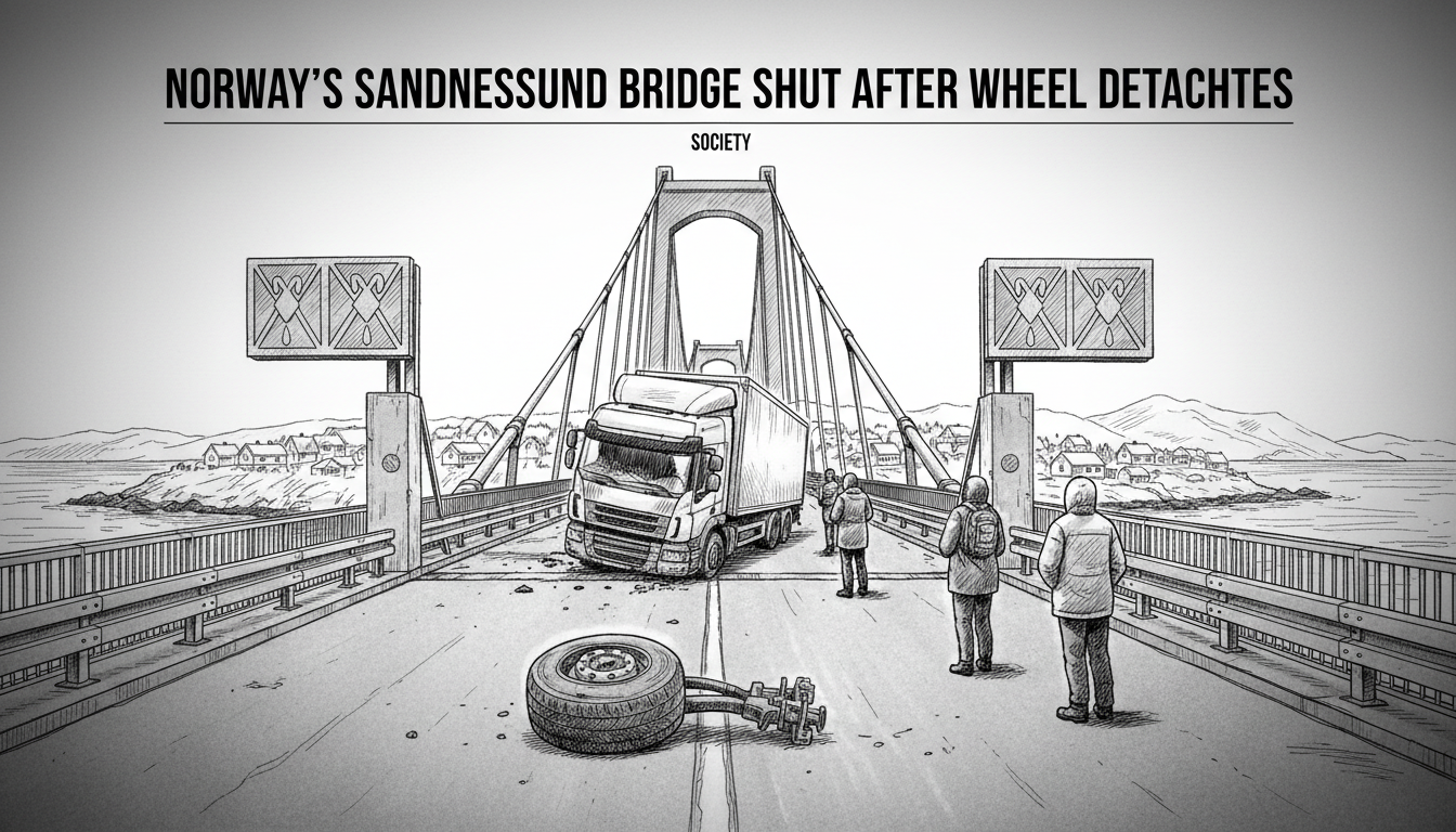 Norway's Sandnessund Bridge Shut After Wheel Detaches