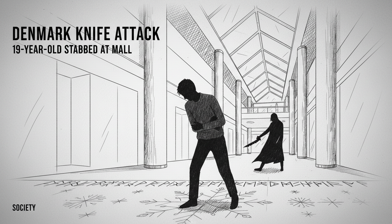 Denmark Knife Attack: 19-Year-Old Stabbed at Mall