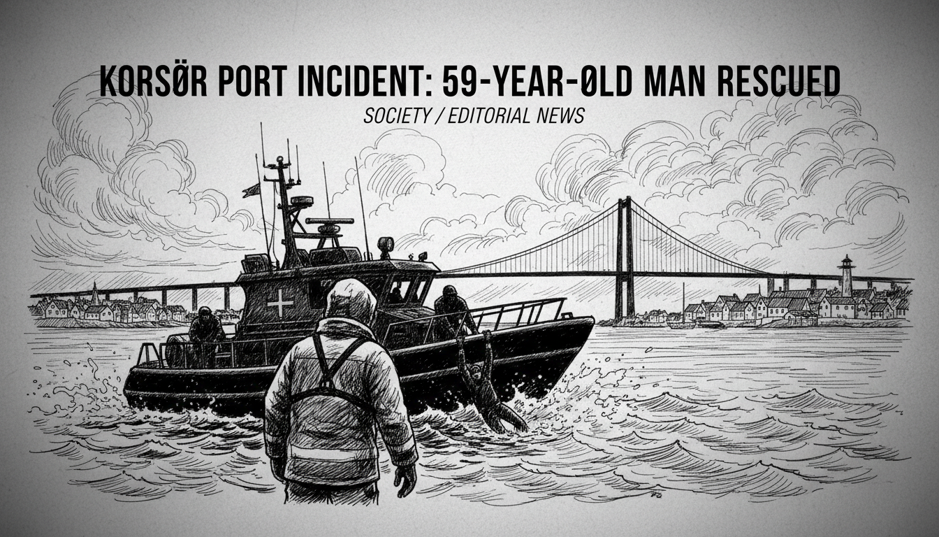 Korsør Port Incident: 59-Year-Old Man Rescued
