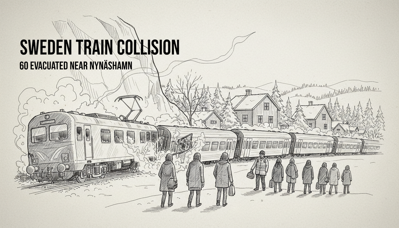 Sweden Train Collision: 60 Evacuated Near Nynäshamn