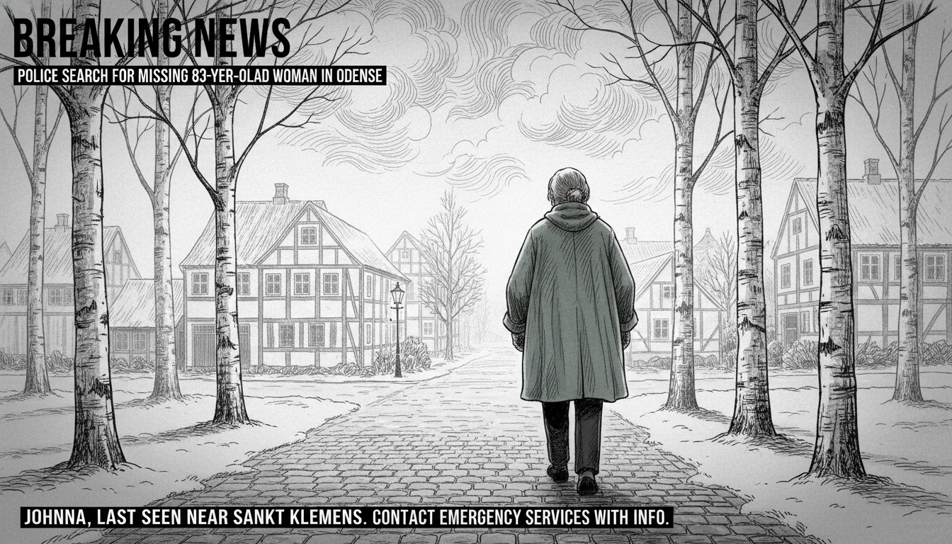 Police Search for Missing 83-Year-Old Woman in Odense