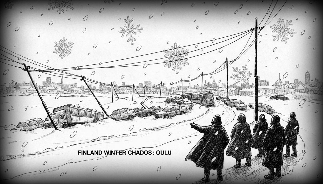 Finland Winter Chaos: Oulu's 'Ordered' Crashes
