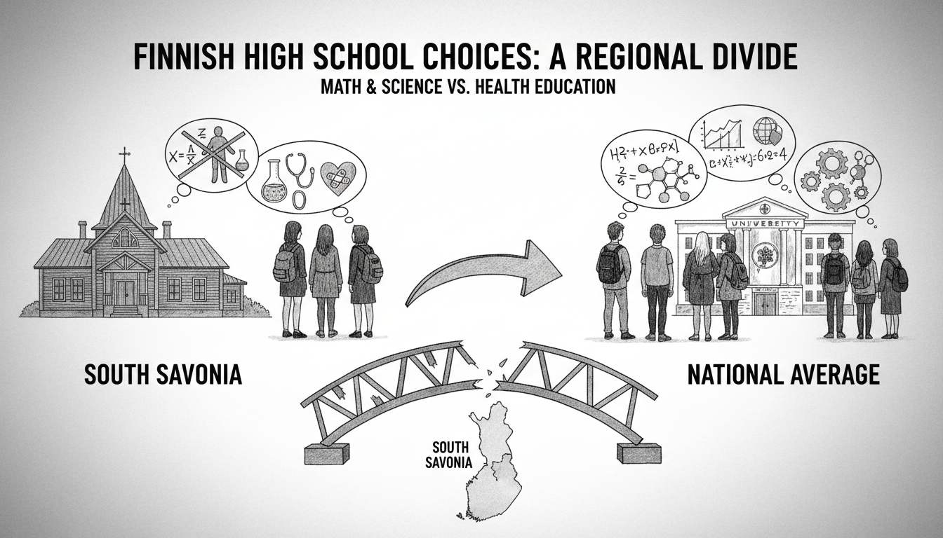 Regional Disparities in Finnish High School Math and Science Choices