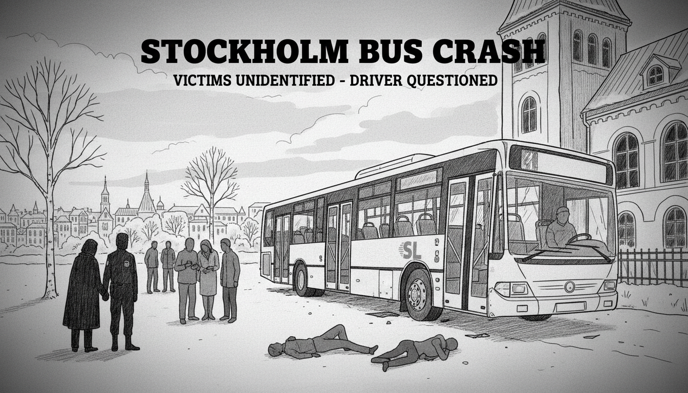 Stockholm Bus Crash Victims Not Yet Identified as Driver Questioned