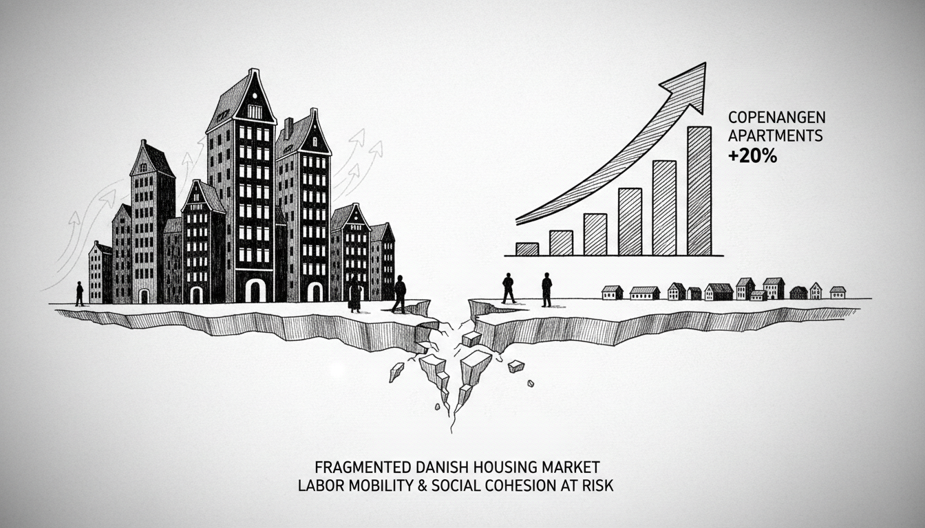 Copenhagen Apartments Surge 20 Percent in Price Over Past Year