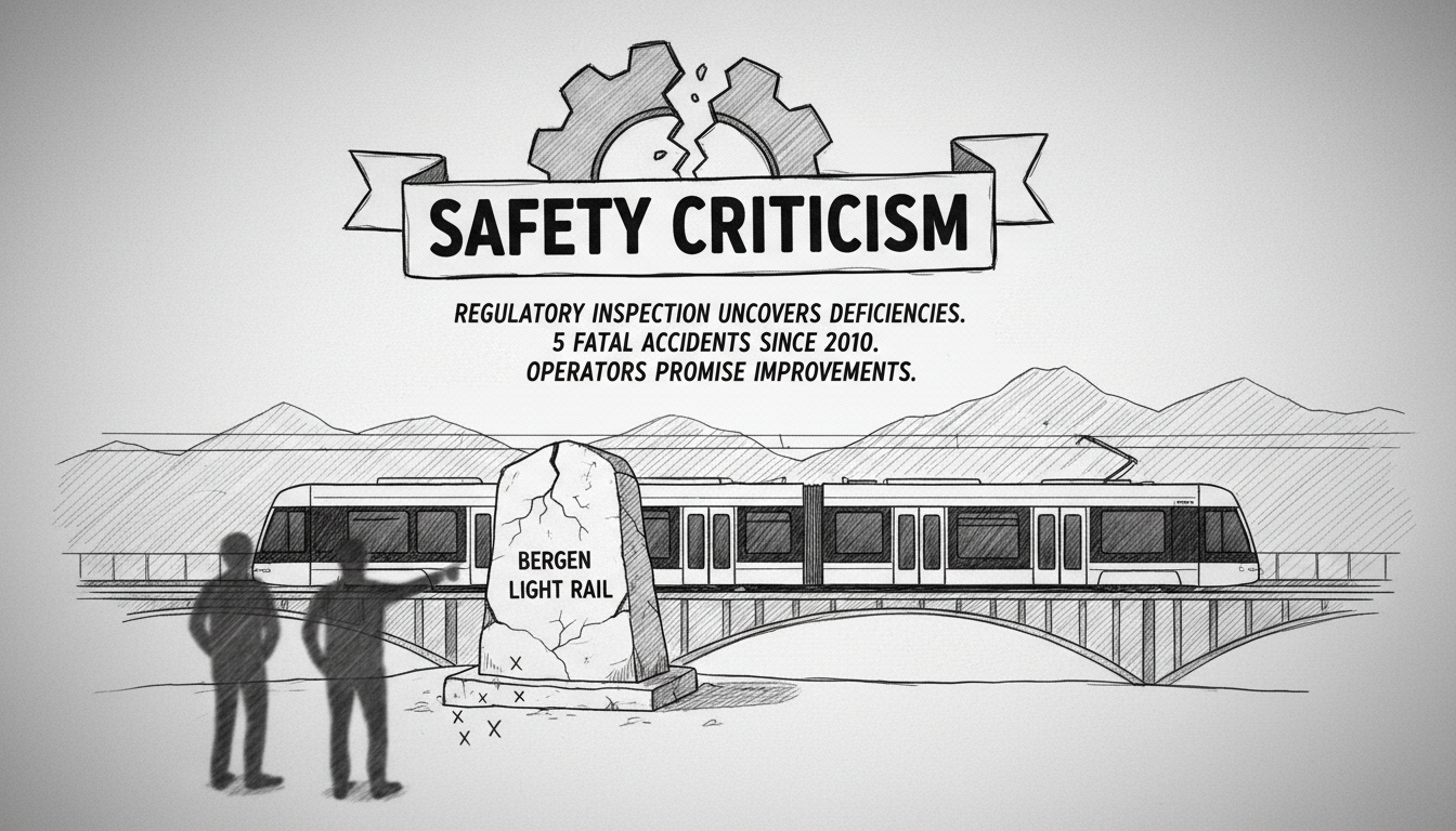 Bergen Light Rail Faces Safety Criticism After Regulatory Inspection