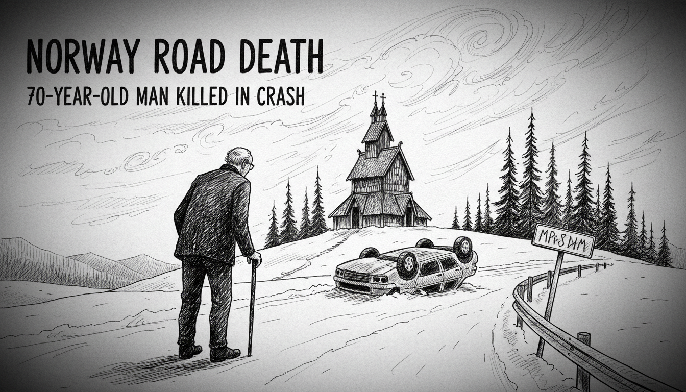 Norway Road Death: 70-Year-Old Man Killed in Crash