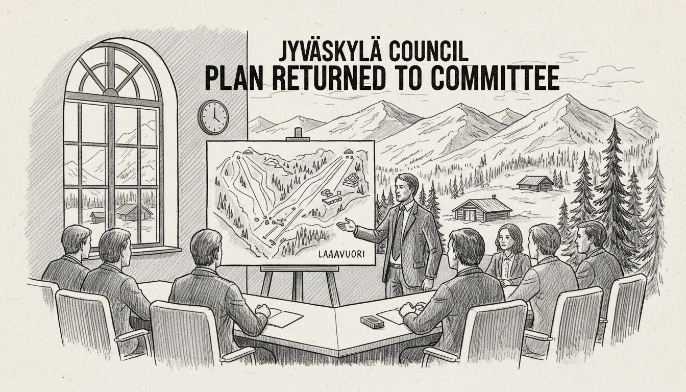 Jyväskylä Council Returns Laajavuori Sports and Tourism Plan to Committee in Narrow Vote