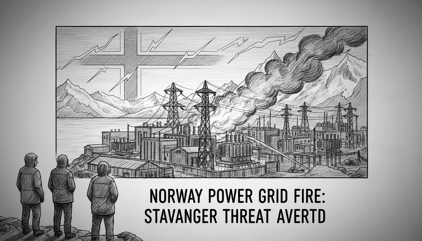 Norway Power Grid Fire: Stavanger Station Threat Averted