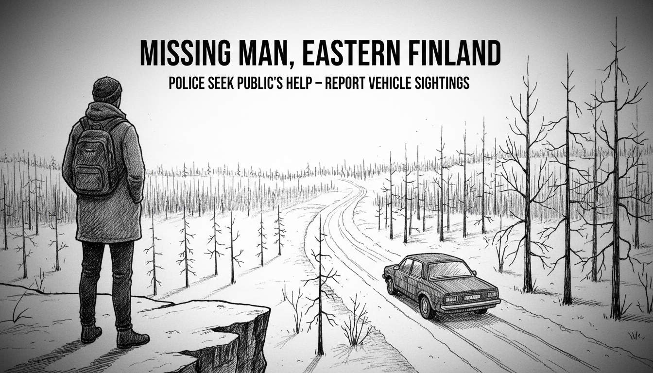 Police Seek Missing Man in Eastern Finland, Ask Public to Report Vehicle