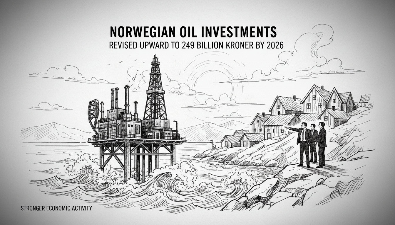 Norwegian Oil Investments Revised Upward to 249 Billion Kroner