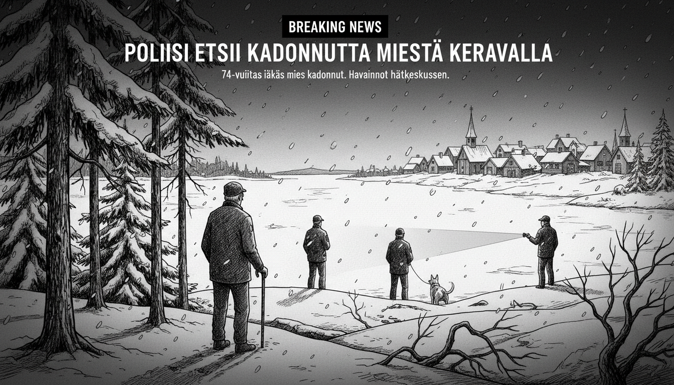 Police Search for Missing Elderly Man in Kerava