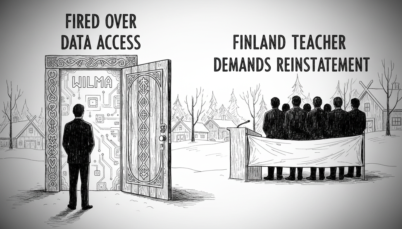 Finland Teacher Fired Over Wilma Data Access: Demands Reinstatement