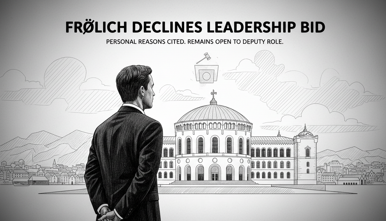 Peter Frølich Declines Conservative Party Leadership Bid