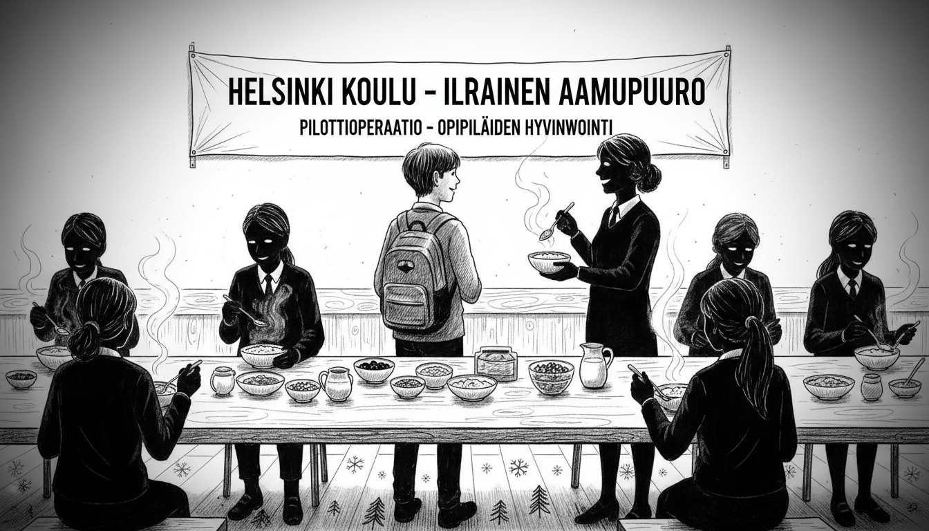 Helsinki School Launches Free Morning Porridge Trial for Students