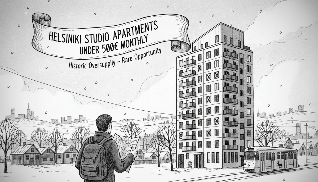 Helsinki Studio Apartments Available Under 500 Euros Monthly