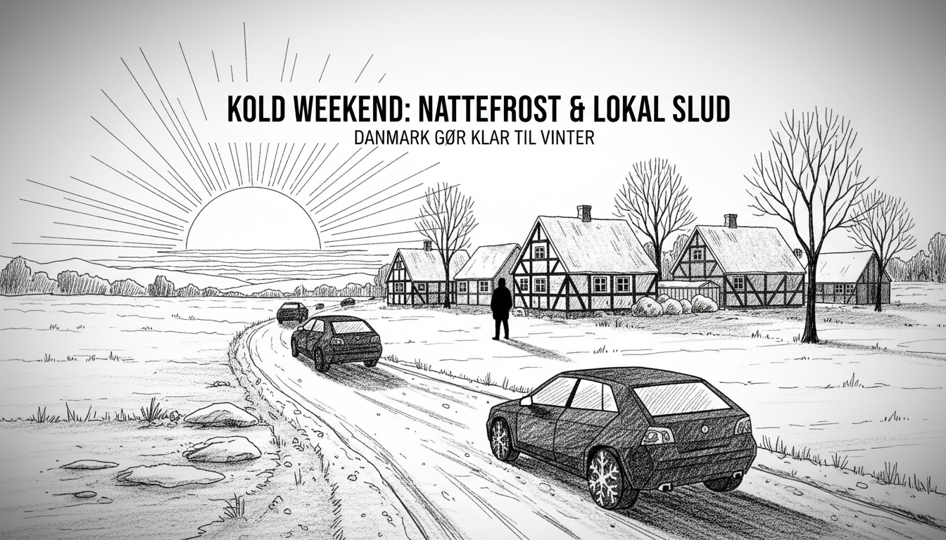 Cold Weekend Brings Night Frost and Local Sleet to Denmark