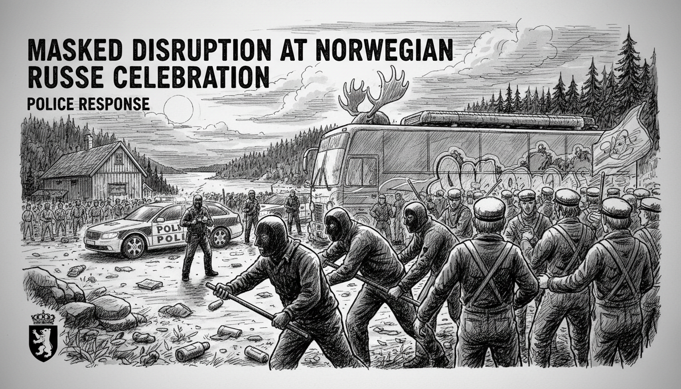 Masked Disruption at Norwegian Russe Celebration Prompts Police Response