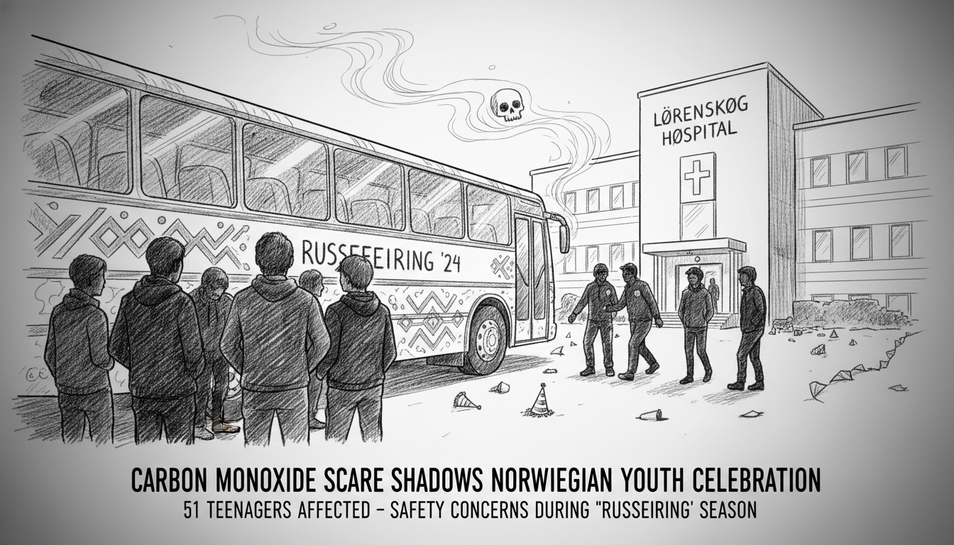 Carbon Monoxide Poisoning Incident at Norwegian Youth Celebration